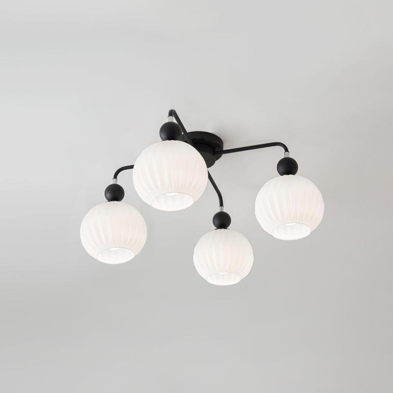 Lampe de Plafond Élégante en Verre - Design Moderne et Lumière Chaude