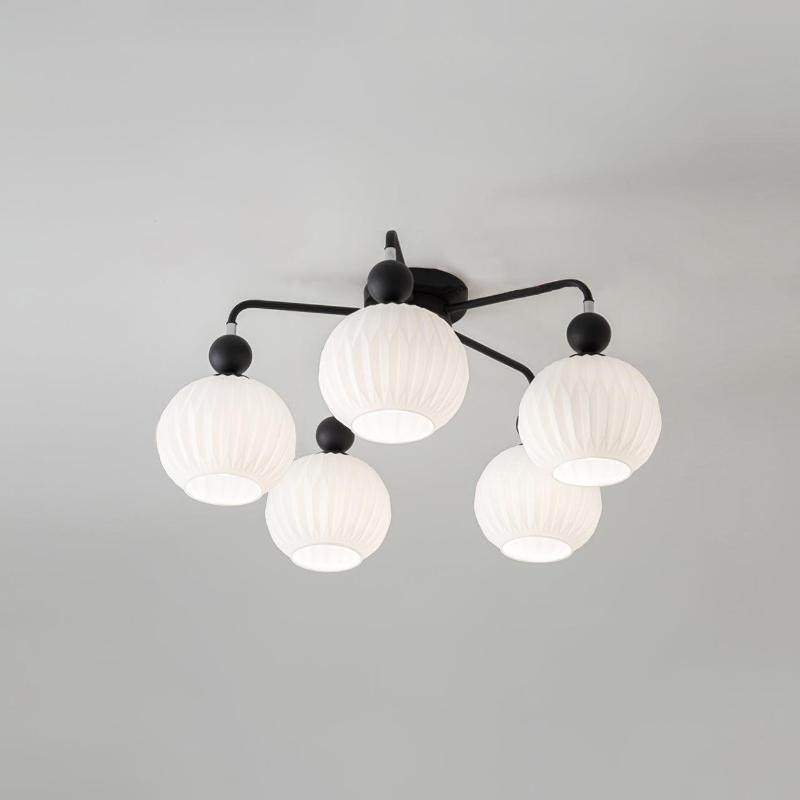 Lampe de Plafond Élégante en Verre - Design Moderne et Lumière Chaude