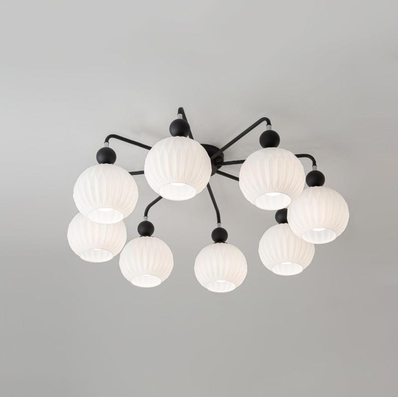 Lampe de Plafond Élégante en Verre - Design Moderne et Lumière Chaude