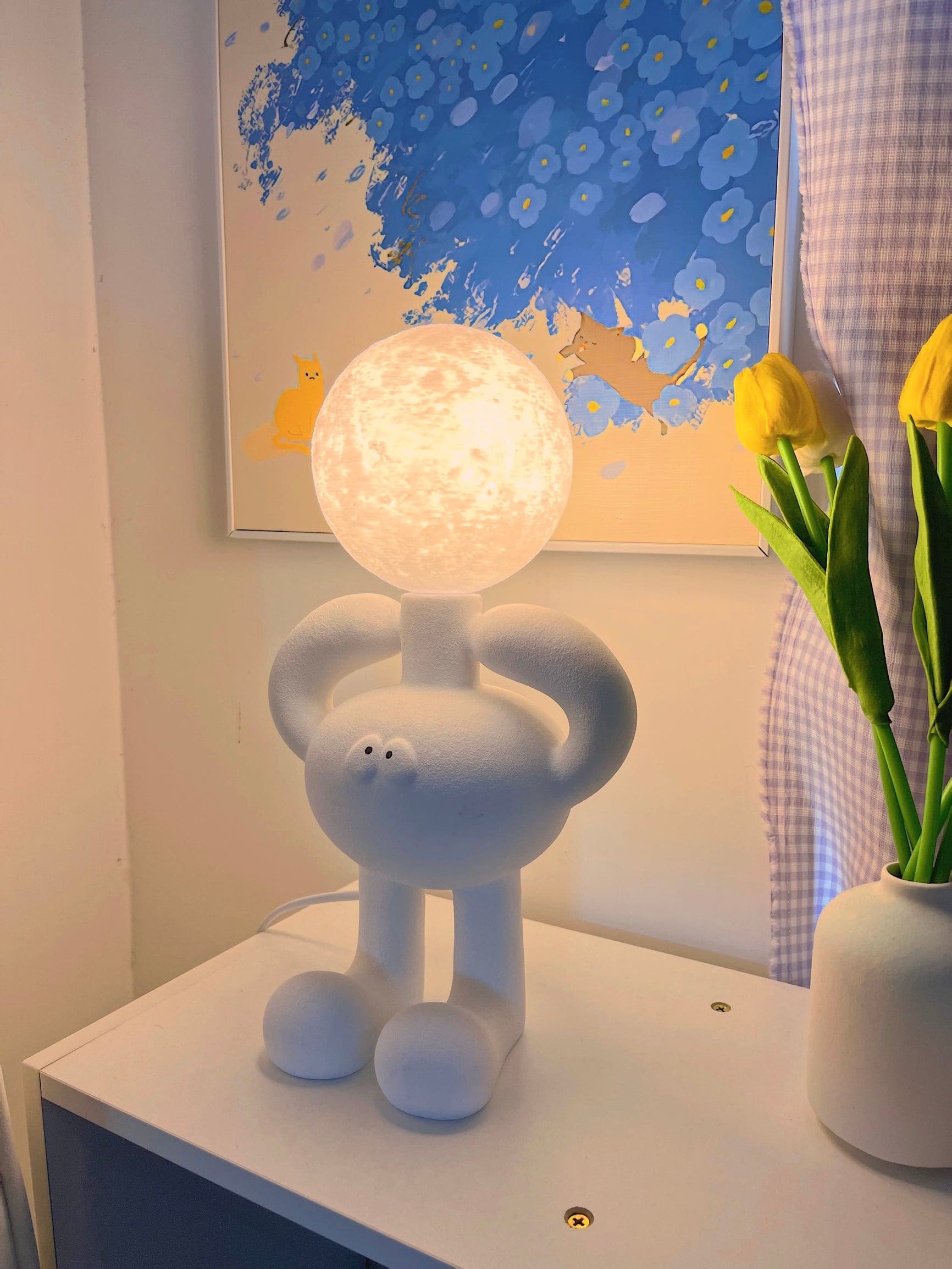 Lampe de Table Robotique - Design Créatif et Éclairage Joyeux