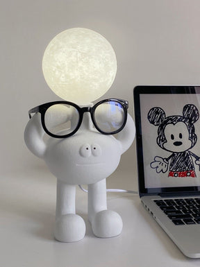 Lampe de Table Robotique - Design Créatif et Éclairage Joyeux
