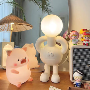 Lampe de Table Robotique - Design Créatif et Éclairage Joyeux