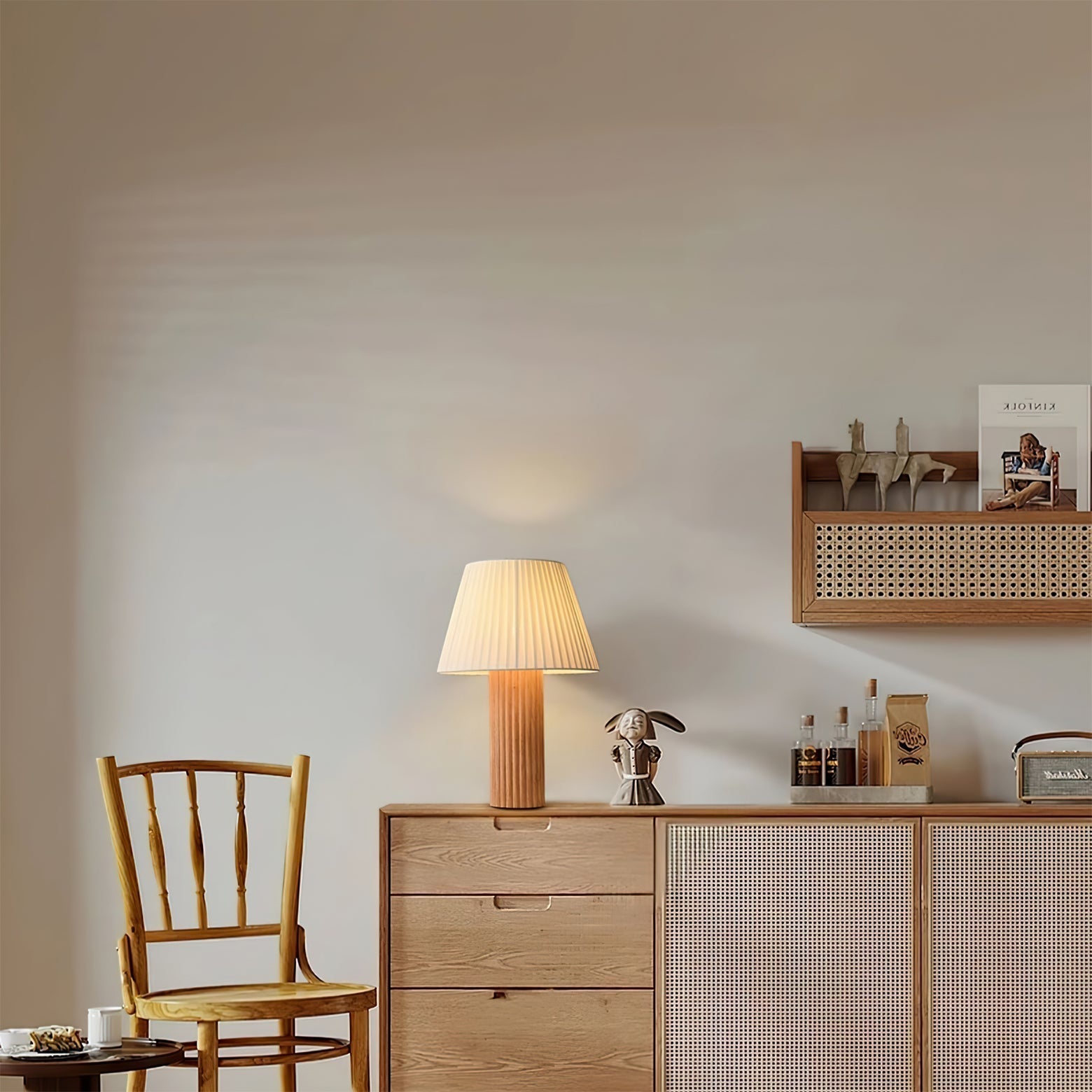 Lampe d'Intérieur en Bois - Éclairage Ambiant et Élégant