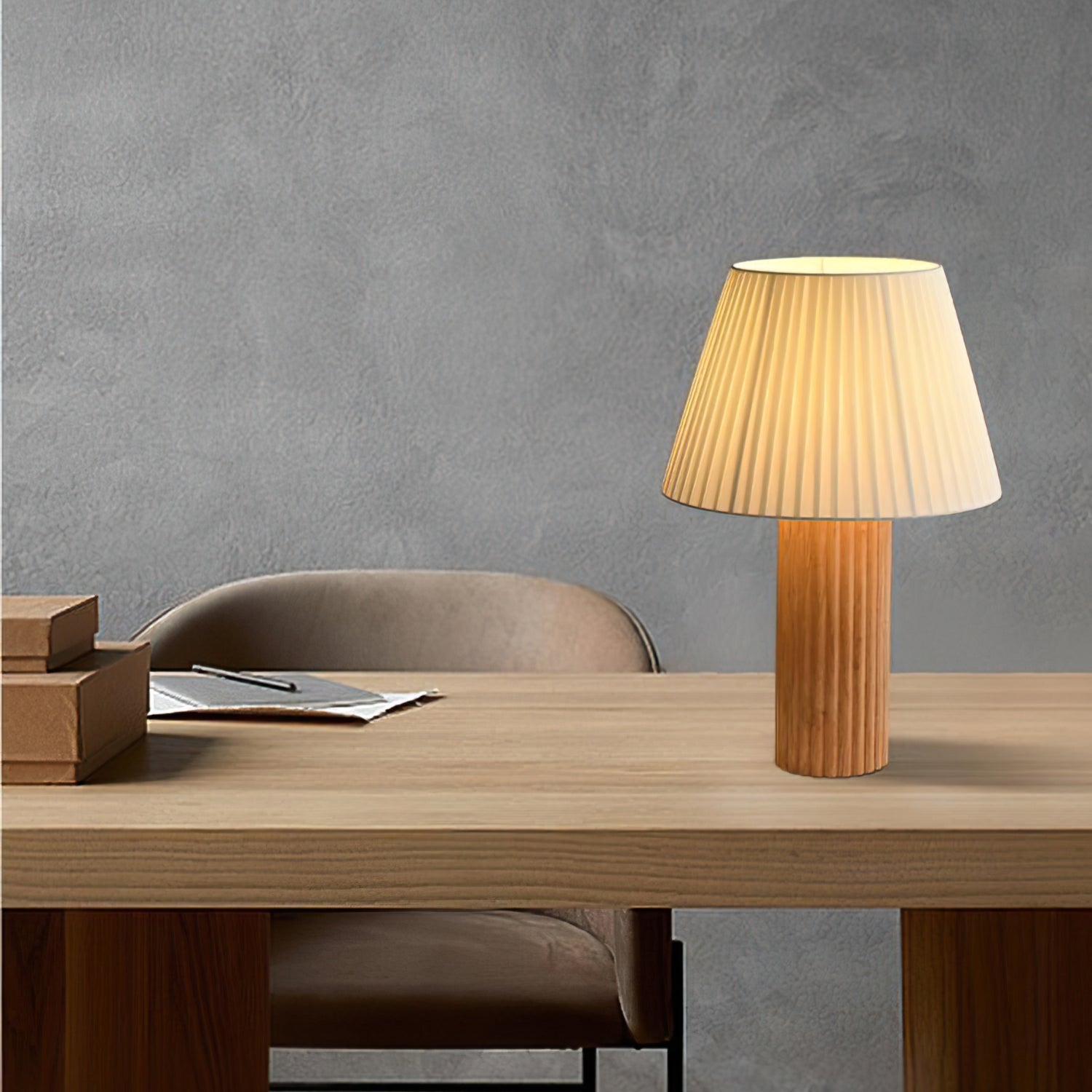 Lampe d'Intérieur en Bois - Éclairage Ambiant et Élégant