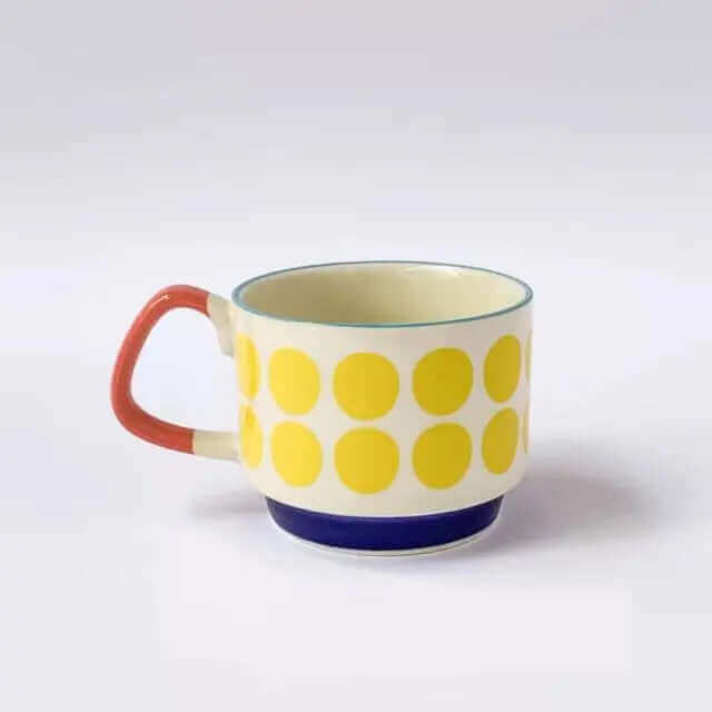 Tasses à Café en Céramique Rétro - Design Unique et Pratique