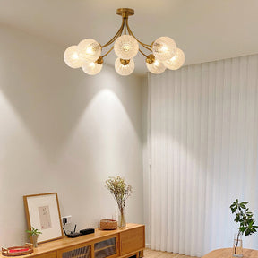 Lampe de Plafond Vintage en Verre - Ambiance Chaleureuse et Élégante