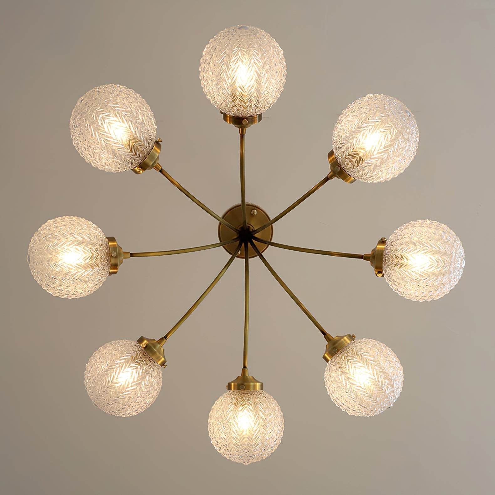 Lampe de Plafond Vintage en Verre - Ambiance Chaleureuse et Élégante