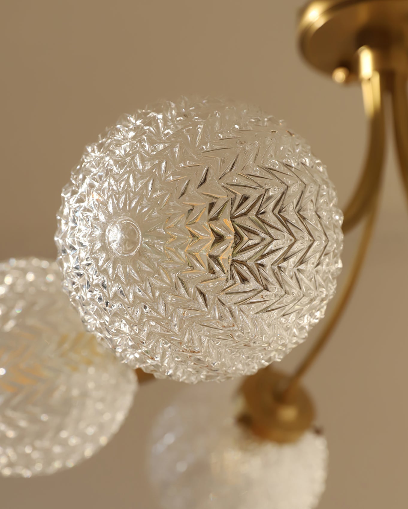 Lampe de Plafond Vintage en Verre - Ambiance Chaleureuse et Élégante