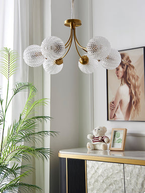 Lampe de Plafond Vintage en Verre - Ambiance Chaleureuse et Élégante