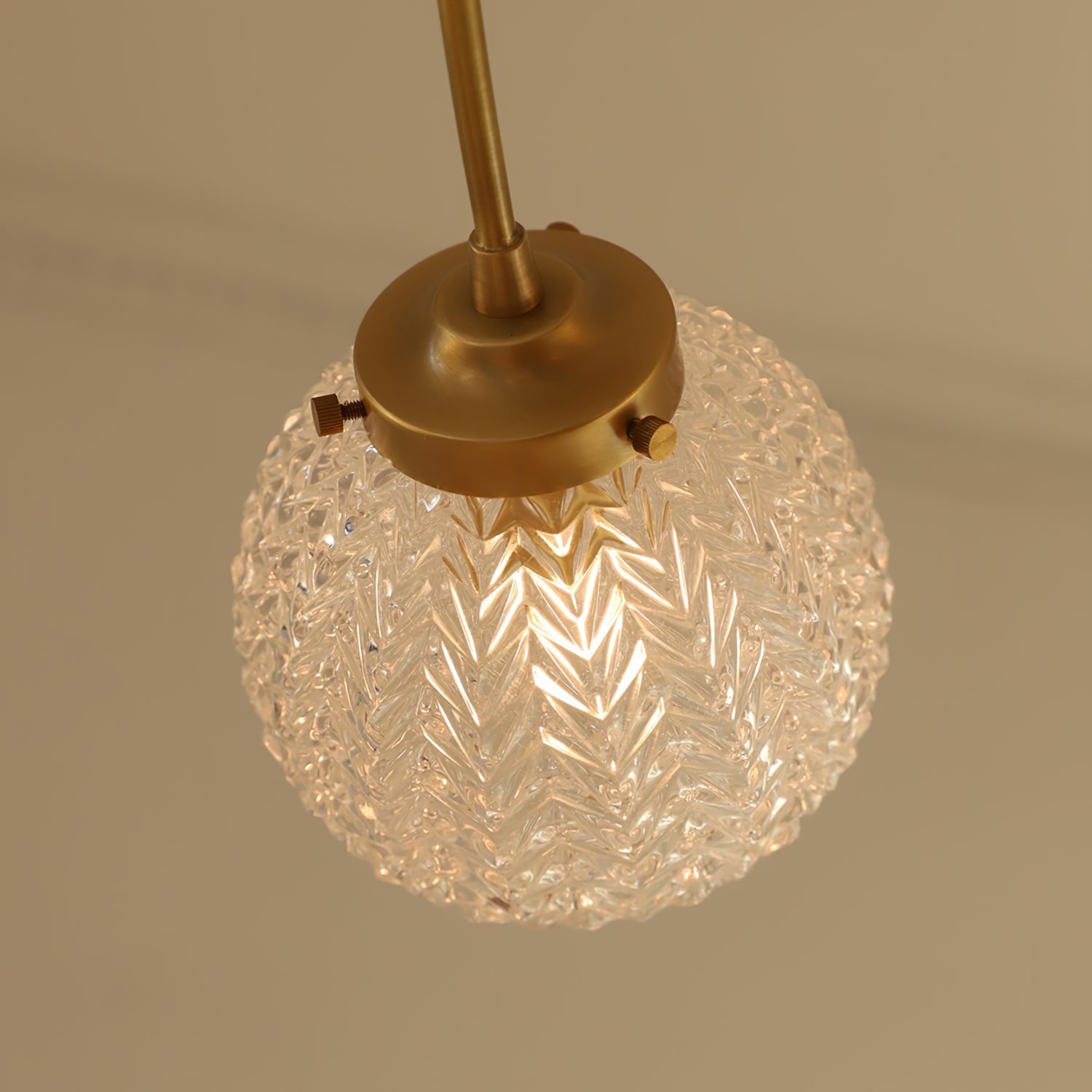 Lampe de Plafond Vintage en Verre - Ambiance Chaleureuse et Élégante