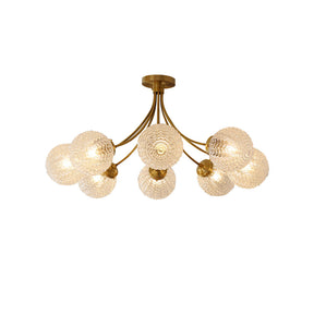 Lampe de Plafond Vintage en Verre - Ambiance Chaleureuse et Élégante