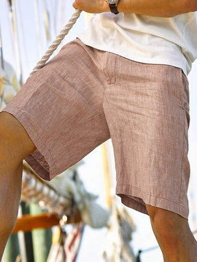 Shorts Bermuda Rétro à Taille Cordon - Style Vintage et Confort Respirant