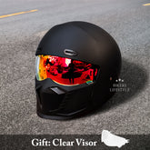 Casque de Moto Rétro Sécure - Coque ABS et Confort Optimal