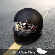 Casque de Moto Rétro Sécure - Coque ABS et Confort Optimal
