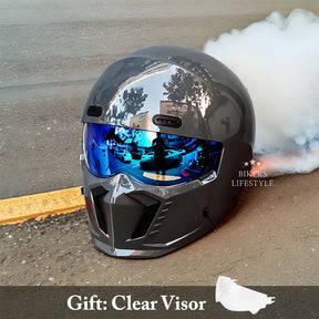 Casque de Moto Rétro Sécure - Coque ABS et Confort Optimal