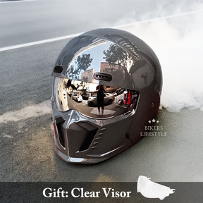Casque de Moto Rétro Sécure - Coque ABS et Confort Optimal