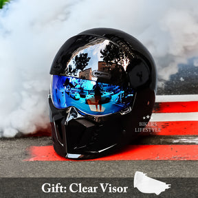 Casque de Moto Rétro Sécure - Coque ABS et Confort Optimal