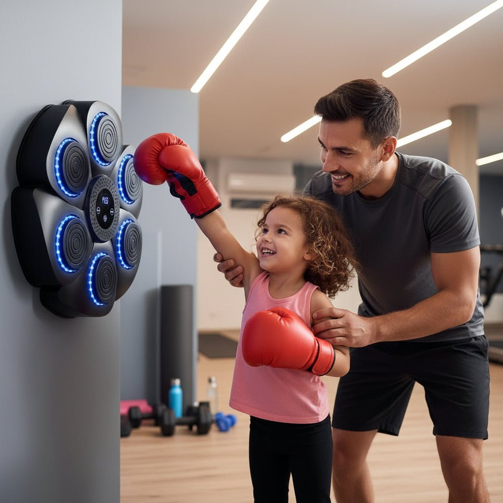 Machine de Boxe Interactive | Entraînement Rythmique avec Musique et Lumières