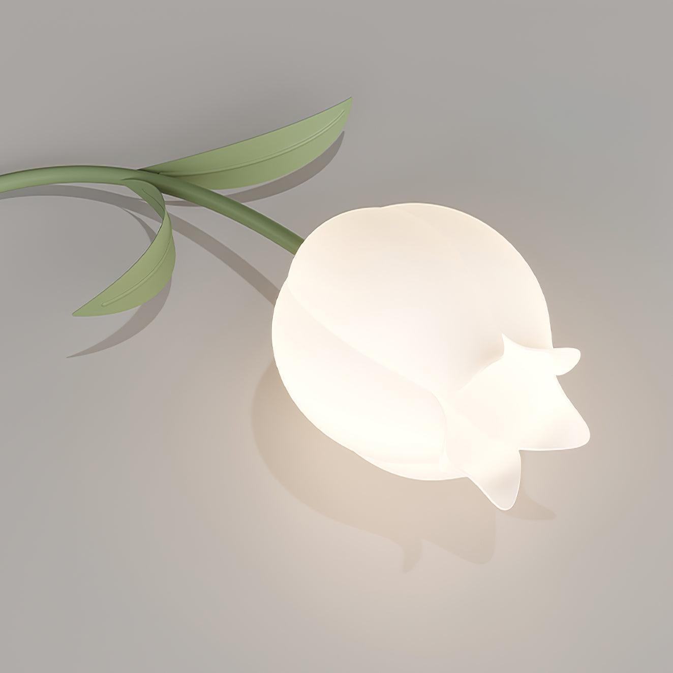 Lampe de Plafond Élégante en Métal - Design Floral et Lumière Douce