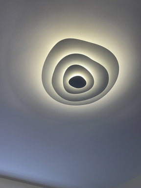 Lampe de Plafond Élégante en Métal - Design Ondulé et Ambiance Chaleureuse
