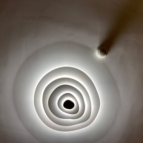 Lampe de Plafond Élégante en Métal - Design Ondulé et Ambiance Chaleureuse