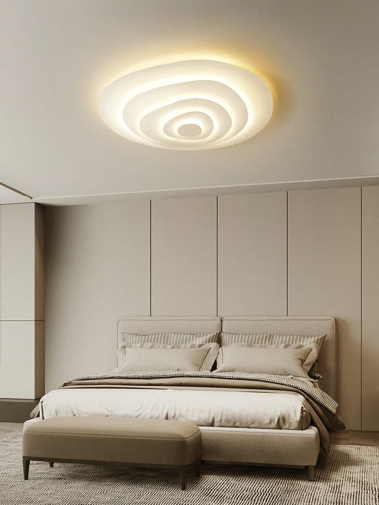 Lampe de Plafond Élégante en Métal - Design Ondulé et Ambiance Chaleureuse