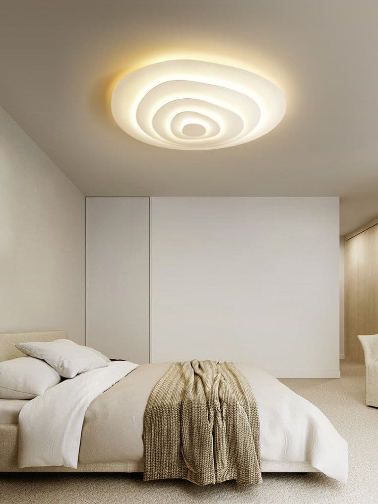 Lampe de Plafond Élégante en Métal - Design Ondulé et Ambiance Chaleureuse
