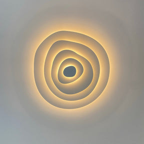 Lampe de Plafond Élégante en Métal - Design Ondulé et Ambiance Chaleureuse
