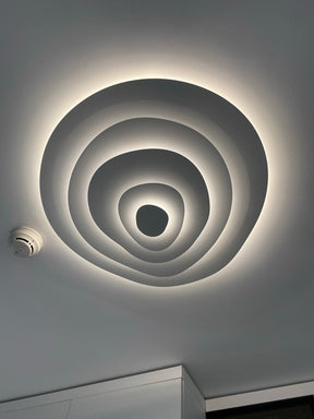 Lampe de Plafond Élégante en Métal - Design Ondulé et Ambiance Chaleureuse