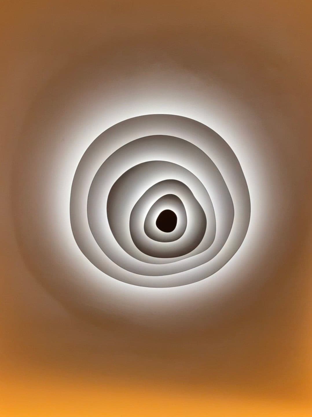 Lampe de Plafond Élégante en Métal - Design Ondulé et Ambiance Chaleureuse