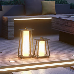 Éclairage Extérieur Résistant aux Intempéries - Lampe Portable en Acier Inoxydable
