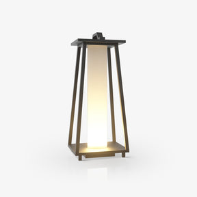 Lampe d'Extérieur Portable en Acier Inoxydable - Éclairage Chaud et Résistant aux Intempéries