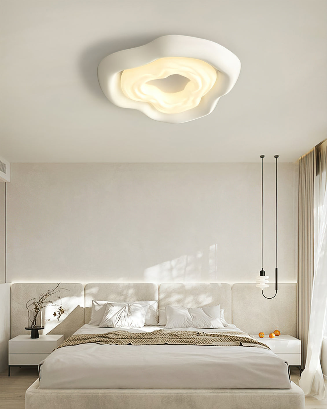 Lampe de Plafond en Forme de Rose - Design Élégant et Atmosphère Accueillante