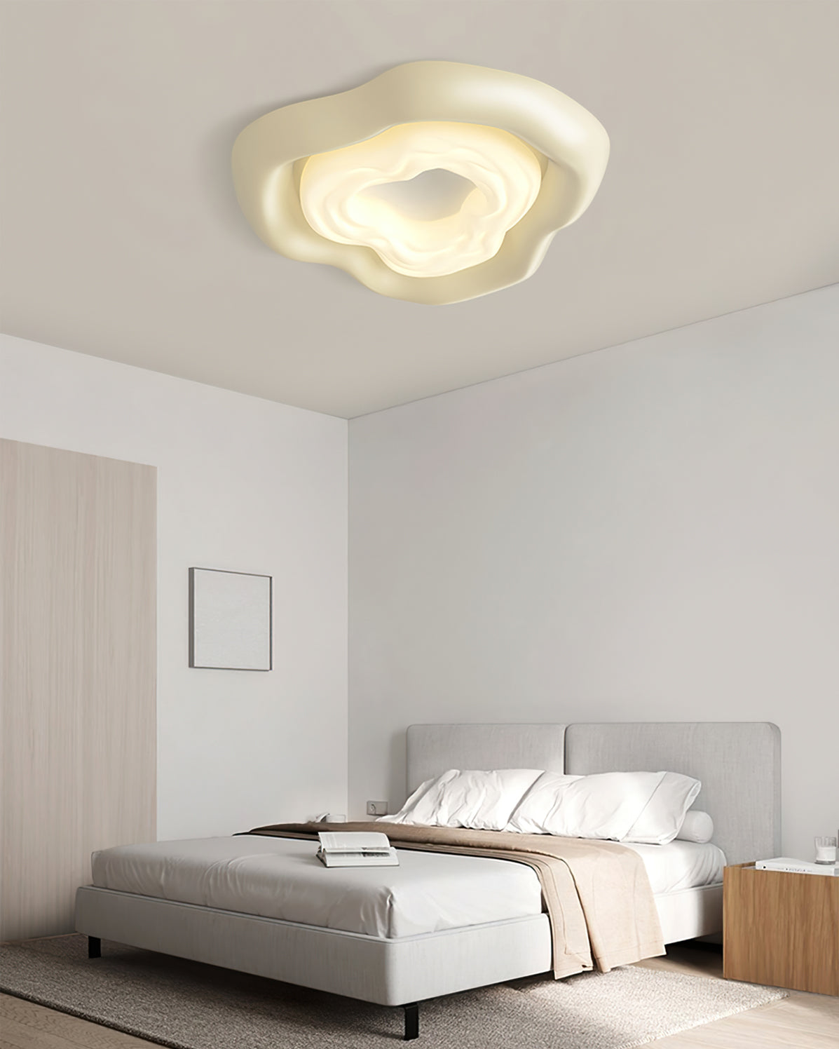Lampe de Plafond en Forme de Rose - Design Élégant et Atmosphère Accueillante