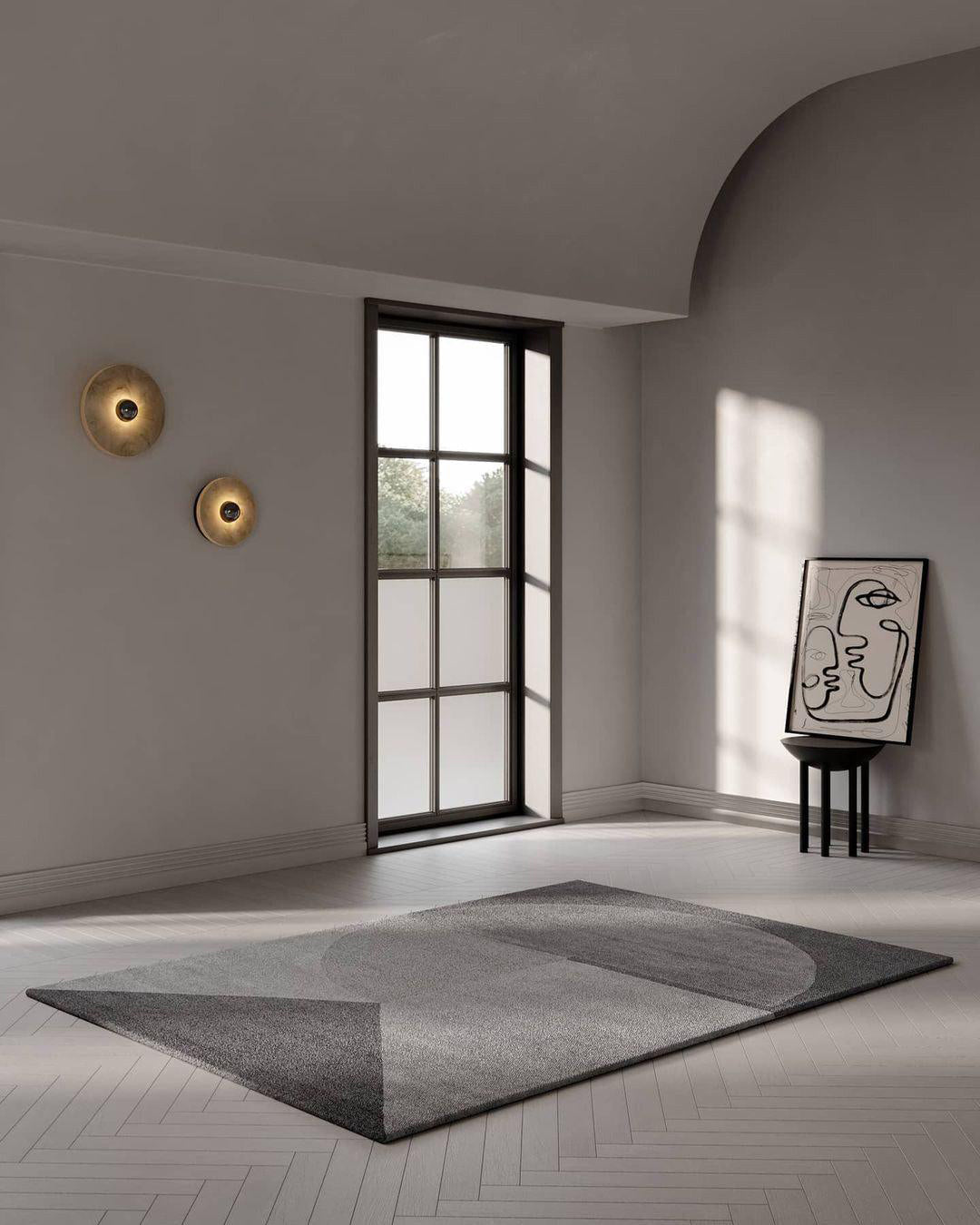 Applique Murale Ronde en Marbre - Éclairage Chic et Économique en Énergie