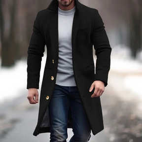 Veste en Laine Mélangée pour Hommes - Élégante et Chaude pour l'Hiver