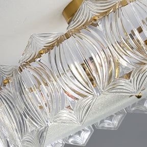 Lampe de Plafond Ronde Élégante - Éclairage Glamour avec Finition en Laiton