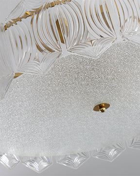 Lampe de Plafond Ronde Élégante - Éclairage Glamour avec Finition en Laiton