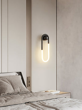 Applique Murale Minimaliste Noir et Or - Éclairage Élégant et Durable