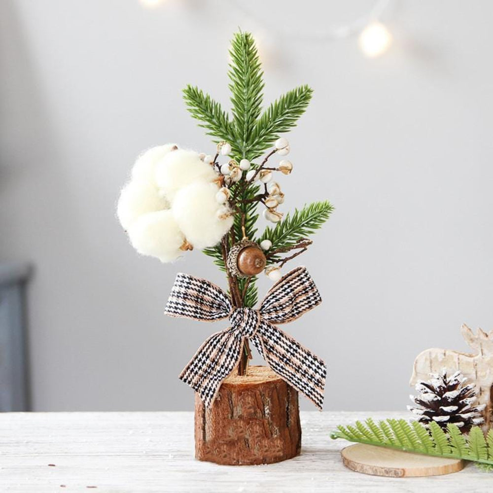 Mini Arbre de Noël de Table - Décoration Chaleureuse pour Petits Espaces