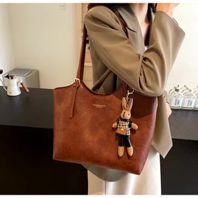 Sac fourre-tout en Cuir Vegan - Élégant et Spacieux pour Usage Quotidien