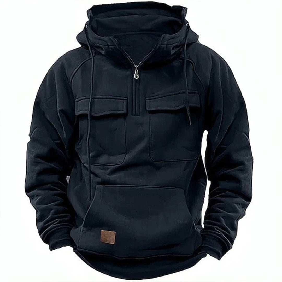 Sweat à Capuche de Motard pour Hommes - Design Rétro et Confort Optimal
