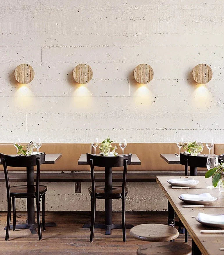Applique Murale en Marbre - Éclairage LED Luxueux et Durable