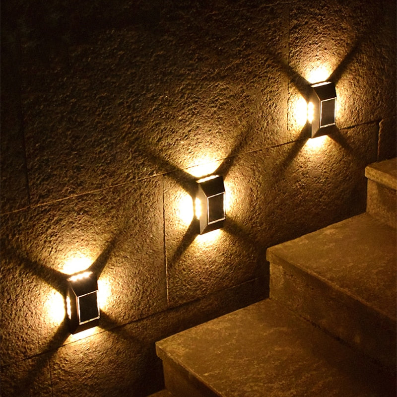 Lampe d'escalier solaire étanche - Éclairage Durable pour Espaces Extérieurs