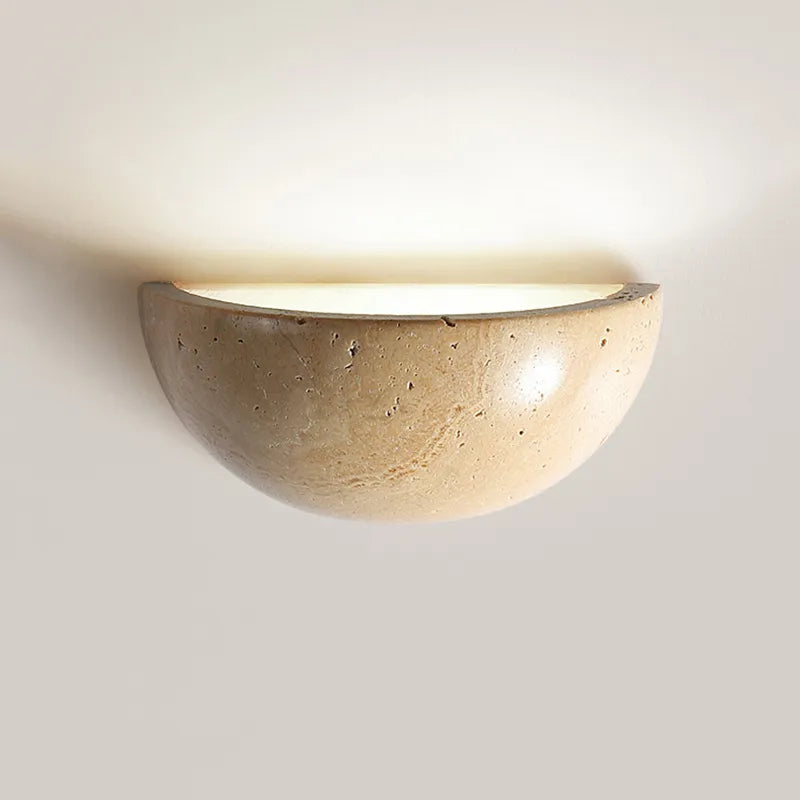 Lampe Murale en Pierre Naturelle - Ambiance Apaisante et Élégante