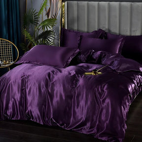 Literie en Satin de Luxe - Douceur et Élégance pour Votre Chambre