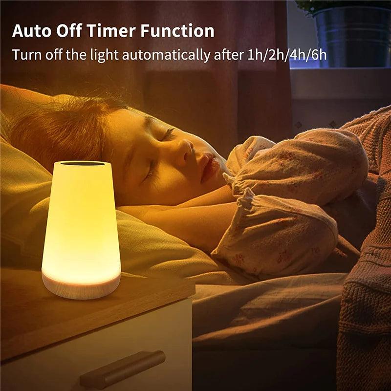Lampe de Nuit Rechargeable à Changement de Couleur - Éclairage Compact et Ambiance Magique