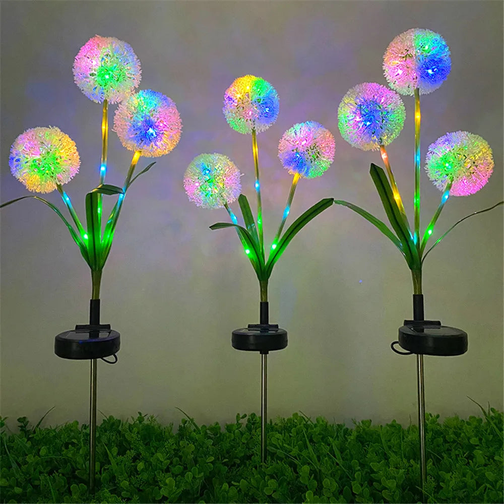 Lumières Solaire de Jardin - Éclairage Décoratif en Pissenlit