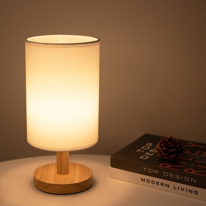 Lampe de Bureau LED en Bois - Élégance Scandinave avec Éclairage Ajustable