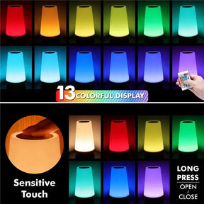 Lampe de Nuit Rechargeable à Changement de Couleur - Éclairage Compact et Ambiance Magique